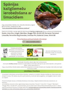 Buklets: Spānijas kailgliemeža ierobežošana ar augu aizsardzības līdzekļiem (limacīdi)
