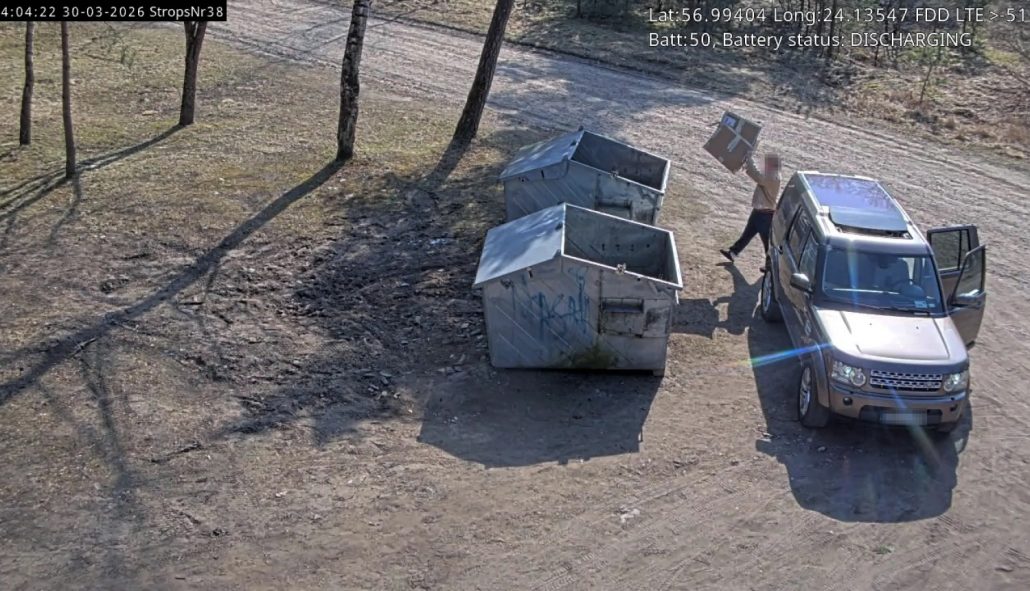 Videonovērošanas kameras Rīgas pašvaldības kapsētās fiksē nelikumīgu atkritumu izmešanu, palīdzot Rīgas pašvaldības policijai identificēt pārkāpējus un novērst kapsētu piegružošanu.