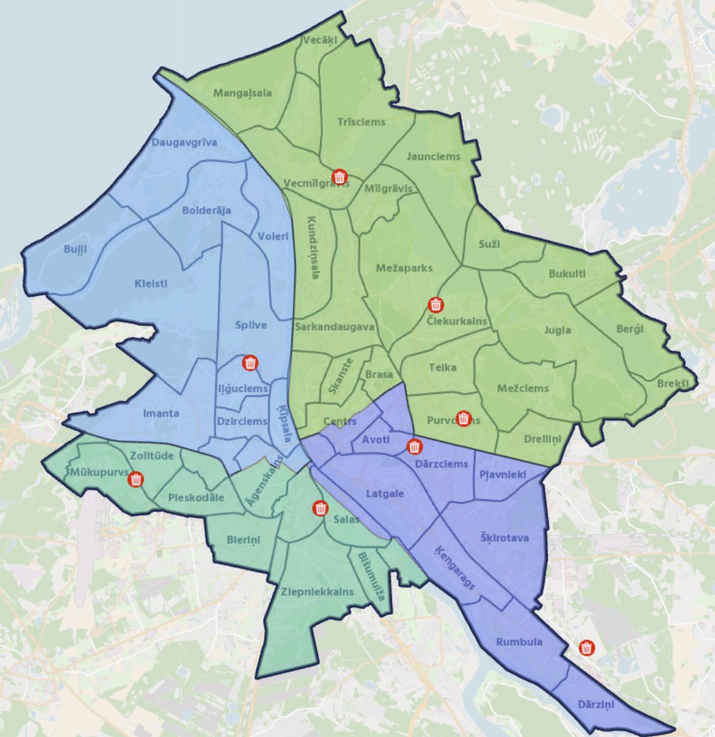 Bīstamo atkritumu bateriju nodošana – speciāli marķēts savākšanas punkts pilsētvidē, kur iedzīvotāji droši nodod izlietotas litija baterijas, nolietotus mobilos tālruņus, e‑cigaretes un citas ar akumulatoriem aprīkotas ierīces, lai novērstu ugunsgrēku risku un bīstamu ķīmisku vielu nonākšanu apkārtējā vidē.