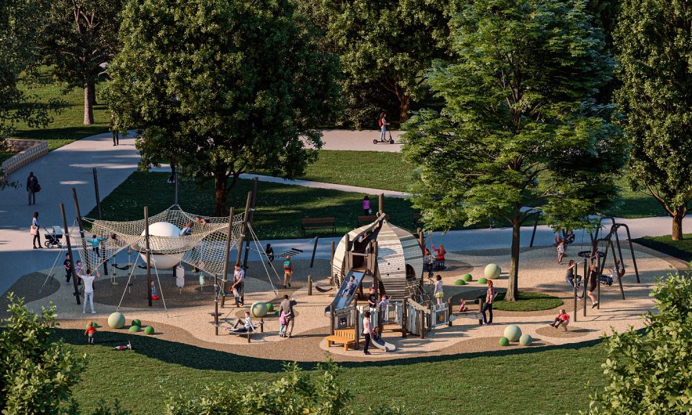 Vērmanes dārzā bērnu rotaļu laukums