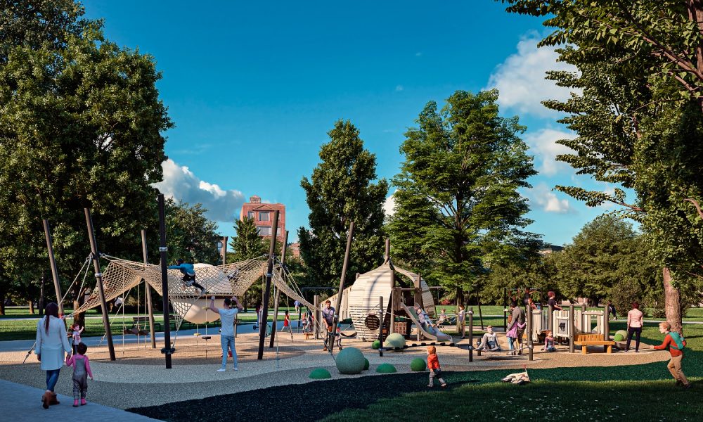 Vērmanes dārzā rotaļu laukums bērniem