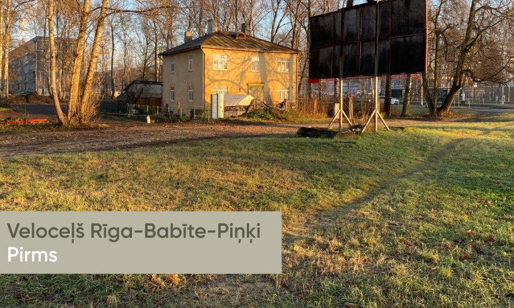 Veloceļa Rīga–Babīte–Piņķi Imantas posma bilde pirms [1]